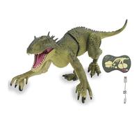 Jamara Dinosaur Exoraptor RC - 2.4GHz Remote Control Toy with Lights & Sounds (Green)