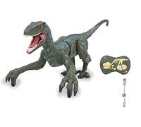 Jamara Dinosaur Velociraptor 2.4GHz - Fast Movements, Movable Parts, Front Feet on 2 Wheels, Realistic Dinosaur Root, Light in the Throat, Demo Mode