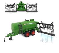 JAMARA Fendt 405235 Barrel Trolley with Hose Distributor - 450 ml Tank, Spray Function On/Off, Front Towing Hitch, Manual Fold-Out Hose Distributor