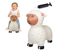 JAMARA HoppyDoo 460590 Bouncy Sheep Toy for Children, Bouncing Toy Baby Indoor/Outdoor, Gift for Kids, Garden Toy, Bouncing, Easy Care, BPA-Free, with Pump