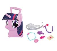 Jamara Twilight Sparkle 410099 Suitcase 6 Piece Playset - Styling like a Princess, Stable and Handy Carry Case - Child-Friendly My Little Pony Design - Pink