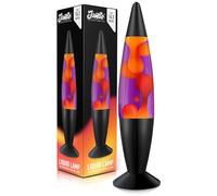 Jambo 16" Beautiful Lamp- Purple with Yellow/Orange Wax, Relaxing Liquid Lamp for Living Room Office Bedroom Adults Teens Kids, Magma Light, Night Light Nightlight, Home Decor