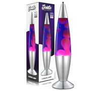 Jambo 16" Beautiful Liquid Lamp- Blue with Purple Wax, Relaxing Magma Light, Night Light Nightlight, Home Decor Living Room Office Bedroom Lamp for Adults Teens Kids