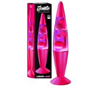 Jambo Liquid Lamp with Wax That Flows Like Lava, Cool Lamps, Relaxing and Entertaining, Night Lights for Kids, Adults, Teens (16", Pink Base, Purple Liquid, Pink Wax)
