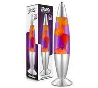 Jambo Liquid Lamp with Yellow/Orange Wax and Purple Liquid I Beautiful Lamp with Wax That Flows Like Lava I Entertaining for Adults and Kids