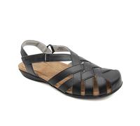 Jambu JBU Bonnie Encore Women's Comfort Casual Adjustable Ankle Strap Round Toe Classic Flat Sandal, Black, 6 UK