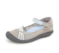 Jambu JBU Maya Water Ready Women's Closed Toe Comfort Casual Adjustable Water Shoe, Light Grey/Stone Blue, 7 UK