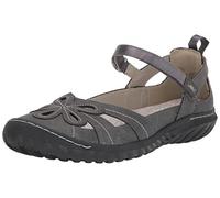 Jambu JBU Women's Magnolia Mary Jane Flat, Charcoal, Wide