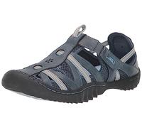 Jambu JBU Women's Regional Water Ready-Wide Oxford Flat, Dk Denim/Stone Blue, Wide