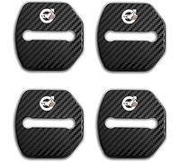 JAMCHE 4 Pack Car Door Lock Cover Protectors for Volvo Xc40 / 60/90 S80L / 90 / 60L V40 / 90 C30, Door Latch Cover Protective Covers Car Door Lock Striker Buckle Rust Cover Styling Accessories