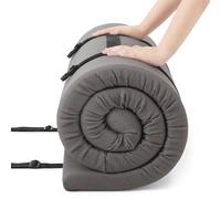 Jamdok Single Foam Mattress Topper For Camping Bed,Car Mattress,Sofa,Roll Up Floors Mat,Folding Sleep Pad,Portable,Gray(190X75X5cm)