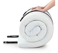 Jamdok Single Gel Memory Foam Mattress Topper for Camping Bed(190X75X7.6cm)
