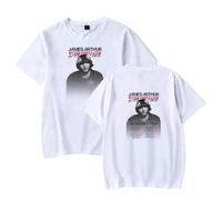 Jame Arthur Bitter Sweet Love 2024 T-Shirt, Adult Short Sleeve Tees Crew Neck Casual Unisex Street Daily Wear Cool,White,XL