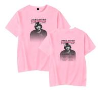 Jame Arthur Bitter Sweet Love 2024 T-Shirt, Adult Short Sleeve Tees Crew Neck Casual Unisex Street Daily Wear Cool,Pink,XXS