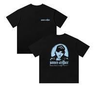 Jame Arthur Tee T-Shirt, Adult Short Sleeve Tees Crew Neck Casual Unisex Street Daily Wear Cool,Black,XXL