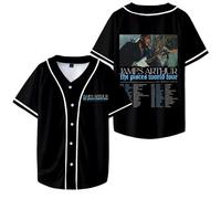 Jame Arthur The Pisces World 2025 T-Shirt, Adult Short Sleeve Tees Crew Neck Casual Unisex Street Daily Wear Cool,Black,L