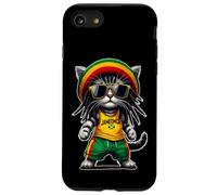 JAMEOWCA Rasta Cat Funny Jamaican Gift Jamaican Vibes Case for iPhone SE (2020) / 7/8