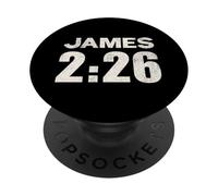 James 2:26 Faith Without Works Is Dead Verse PopSockets Adhesive PopGrip
