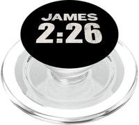 James 2:26 Faith Without Works Is Dead Verse PopSockets PopGrip for MagSafe