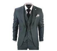 James 3 Piece Suit TruClothing Green 36R