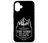 James 4:10 Bible Verse Mountains & Trees for Outdoor Lovers Case for iPhone 16 Plus