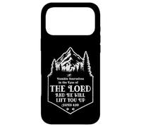 James 4:10 Bible Verse Mountains & Trees for Outdoor Lovers Case for iPhone 17 Pro Max