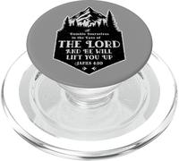 James 4:10 Bible Verse Mountains & Trees for Outdoor Lovers PopSockets PopGrip for MagSafe