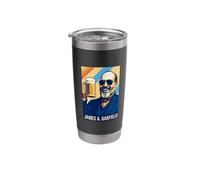 James A. Garfield Portrait Stainless Steel Insulated Tumbler