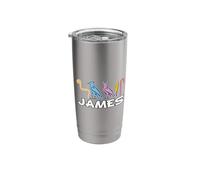 James-American Names in Hieroglyphic Letters, a Khartouch Stainless Steel Insulated Tumbler