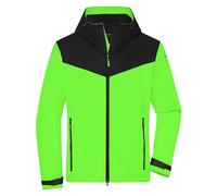 James and Nicholson Men's All Weather Soft Shell Jacket in Bright Green | Size: Medium James and Nicholson Bright Green M