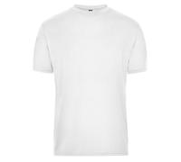 James and Nicholson Men's Bio Workwear T-Shirt in White | Size: Medium James and Nicholson White M