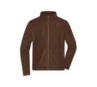 James and Nicholson Men's Fleece Jacket in Brown | Size: Small James and Nicholson Brown S