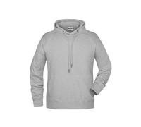 James and Nicholson Men's Plain Hoodie in Grey | Size: 3XL James and Nicholson Grey 3XL