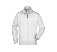 James and Nicholson Men's Plain Jacket in White | Size: XL James and Nicholson White XL