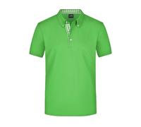 James and Nicholson Men's Plain Polo Shirt in Bright Green | Size: Medium James and Nicholson Bright Green M