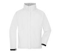 James and Nicholson Men's Raglan Soft Shell Jacket in White | Size: 2XL James and Nicholson White 2XL