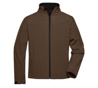James and Nicholson Men's Soft Shell Jacket in Brown | Size: Large James and Nicholson Brown L