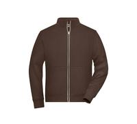James and Nicholson Men's Solid Doubleface Work Jacket in Brown | Size: Medium James and Nicholson Brown M