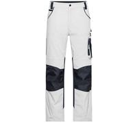 James and Nicholson Men's Work Trousers in Off-White | Size: 44R James and Nicholson Off-White 44R