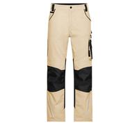 James and Nicholson Men's Work Trousers in Stone | Size: 34R James and Nicholson Stone 34R