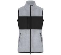 James and Nicholson Women's Contrast Fleece Gilet in Light Grey | Size: Medium James and Nicholson Light Grey M