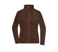 James and Nicholson Women's Fleece Jacket in Brown | Size: 3XL James and Nicholson Brown 3XL