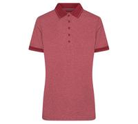 James and Nicholson Women's Heather Polo Shirt in Maroon | Size: Large James and Nicholson Maroon L