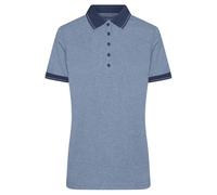 James and Nicholson Women's Heather Polo Shirt in Mid Blue | Size: XL James and Nicholson Mid Blue XL