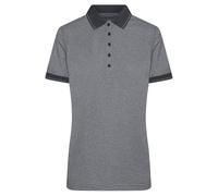 James and Nicholson Women's Heather Polo Shirt in True Black | Size: Medium James and Nicholson True Black M