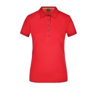 James and Nicholson Women's Pima Cotton Polo Shirt in Light Red | Size: Medium James and Nicholson Light Red M