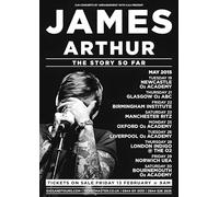 James Arthur 2015 UK Tour A3 A4 Print Poster Wall Art Home Decor Album Gift Present Photo Living Room Dining Room Bedroom Hall Loft Office Unframed (A4)