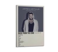 James Arthur Album Poster Canvas Poster Room Decor Aesthetic Poster Artistic Poster for Bedroom Living Room Walls 12x18inch(30x45cm) Frame-Style