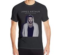 James Arthur Men's Stretch Fitness Short T-Shirt Quick-Drying Shirt Tee (Large)