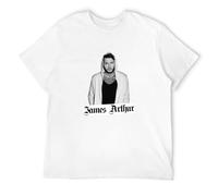 James Arthur Photo Sportgear Merchandise Mens T-Shirt Casual Cotton Unisex White Tee Tops S
